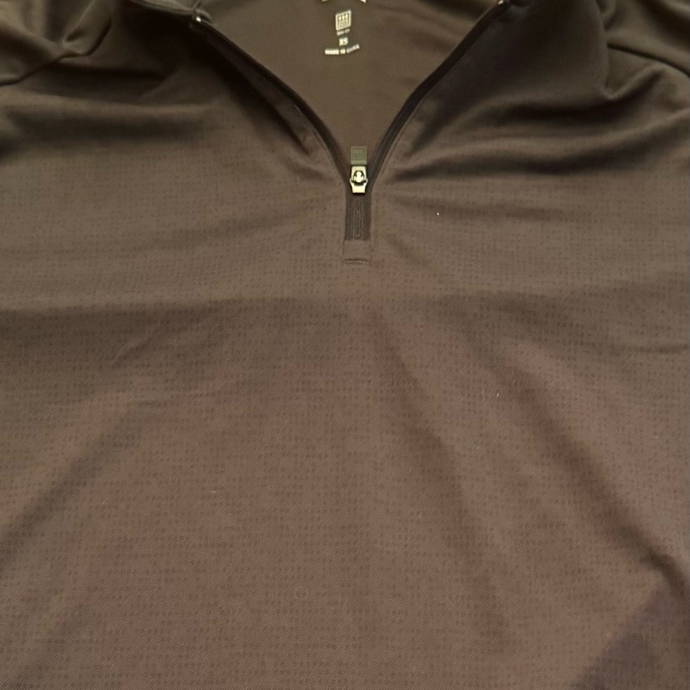 Men's Black Quarter-Zip Shirt